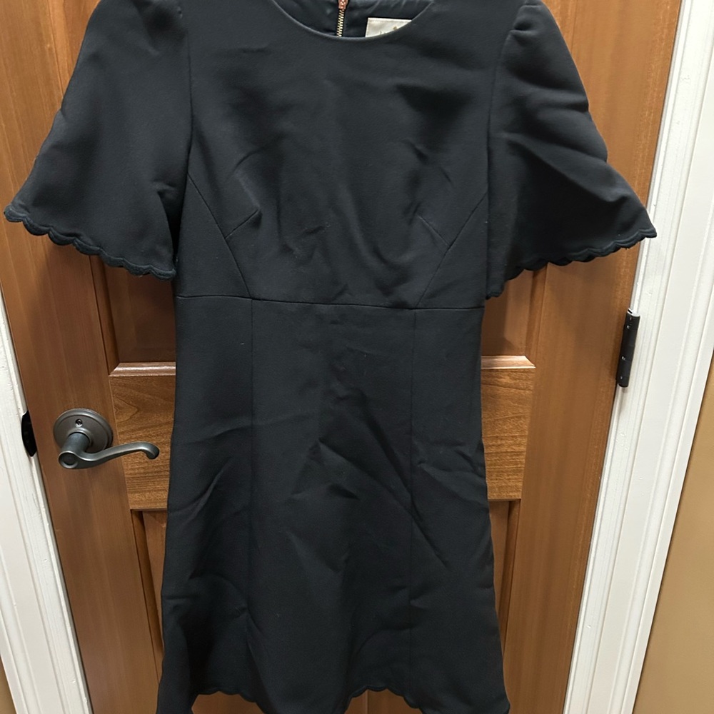 Kate Spade Black Puff Sleeve Mini Dress